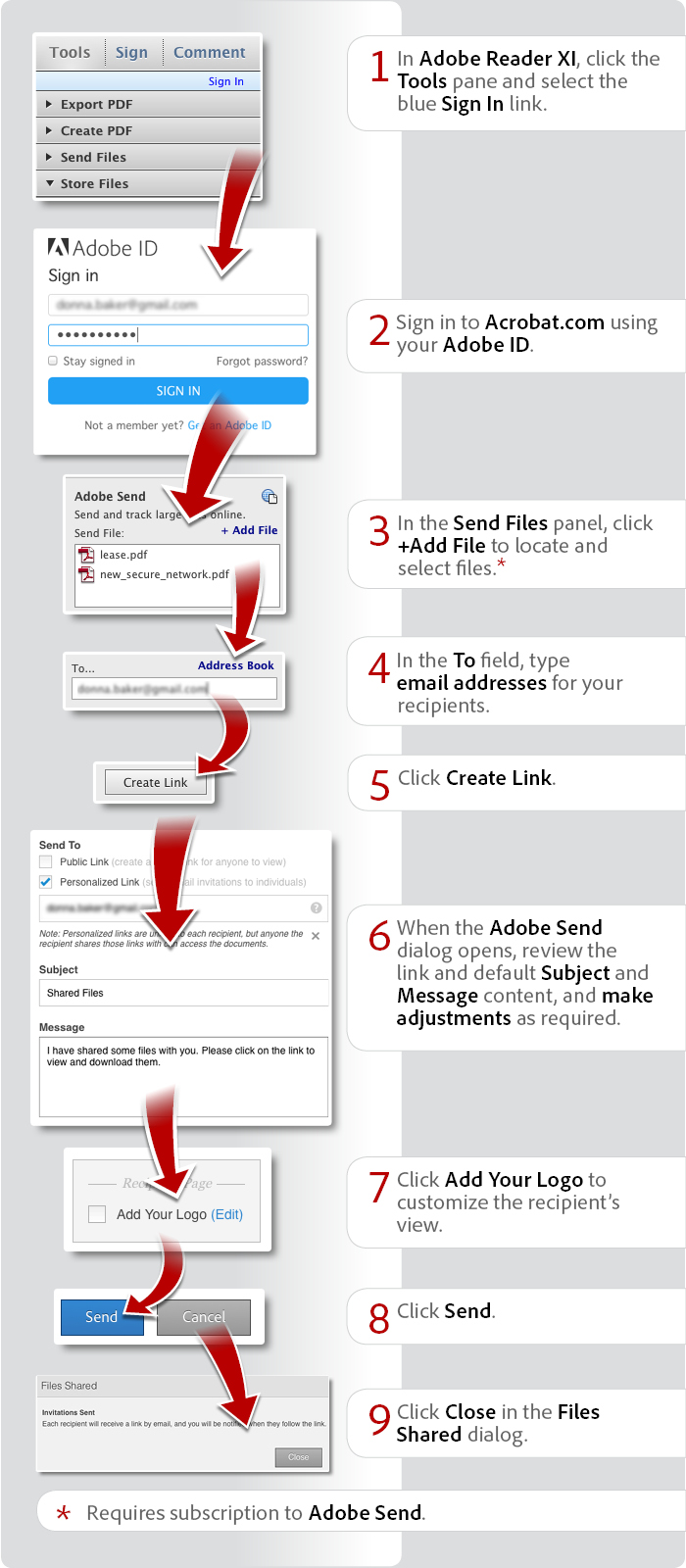 How to send large files using Reader