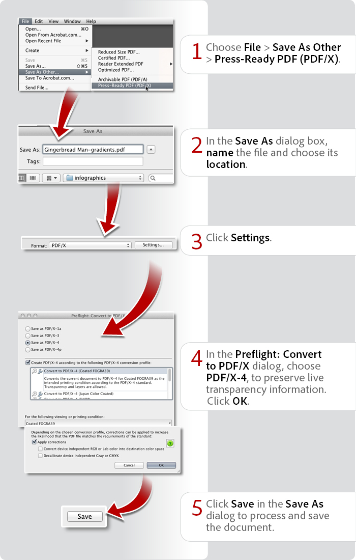 How to create a print-ready PDF for service providers using Acrobat XI Pro