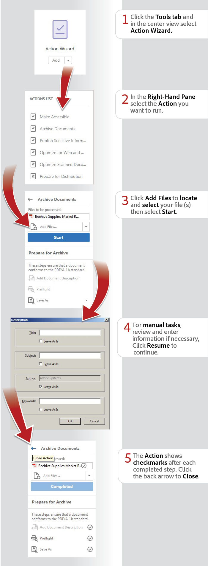 How to work with Actions